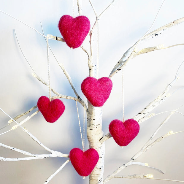 Felt Heart Ornament Singles