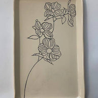 CSF Ceramics Tray: Dogwood
