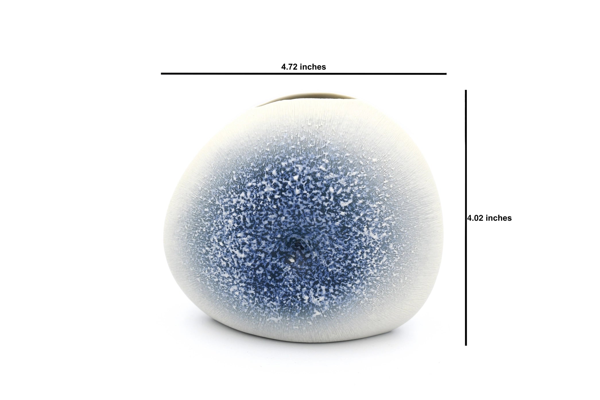 AFT Blue & White Diva Round Mini S-Handcrafted Porcelain Bud Vase