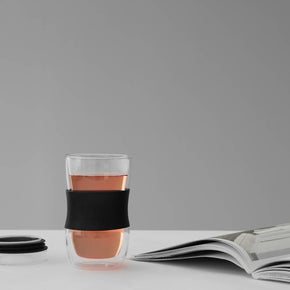 VIVA Minima Double-Walled Glass & Silicone Travel Mug