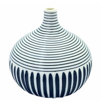 Art Floral Trading CONGO TINY S-Handcrafted Multi-Striped Porcelain Bud Vase