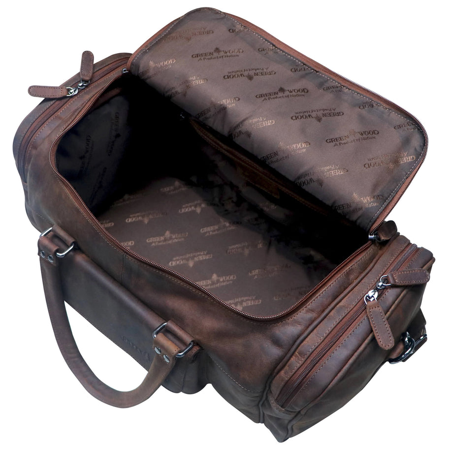 Men's Leather Small Travel Bag -Sandalum