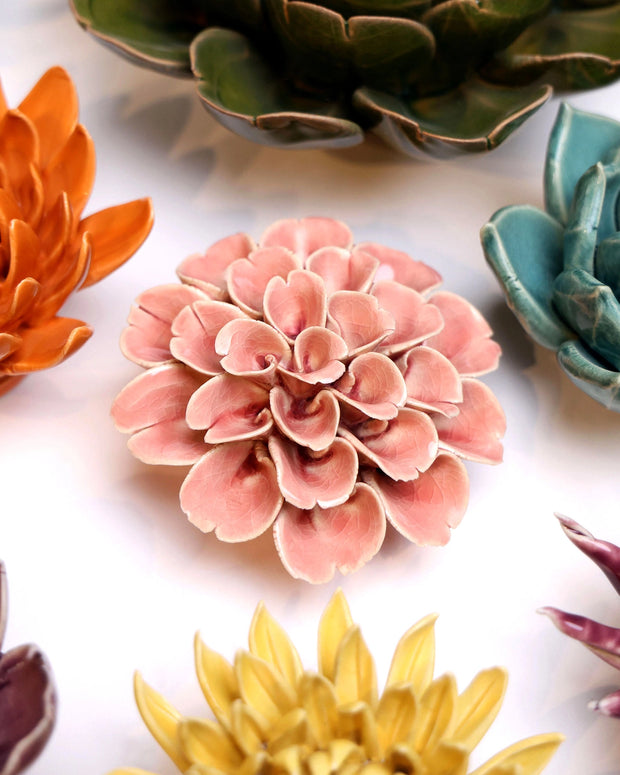 Coral - Ceramic Faux Flowers