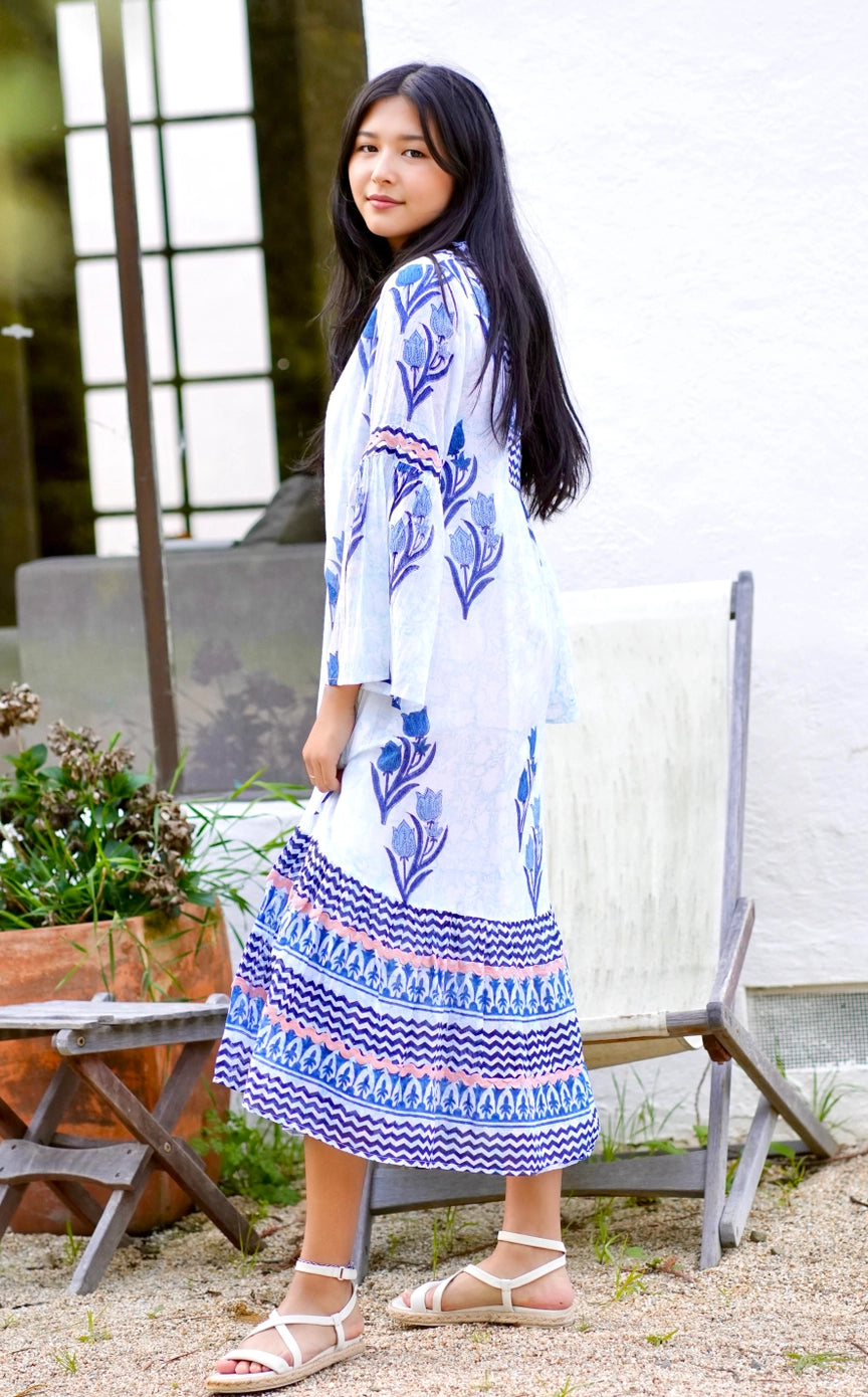 Dolma Frances Hand Block Printed Dress
