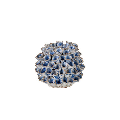 Blue and White Coral Vase - Small