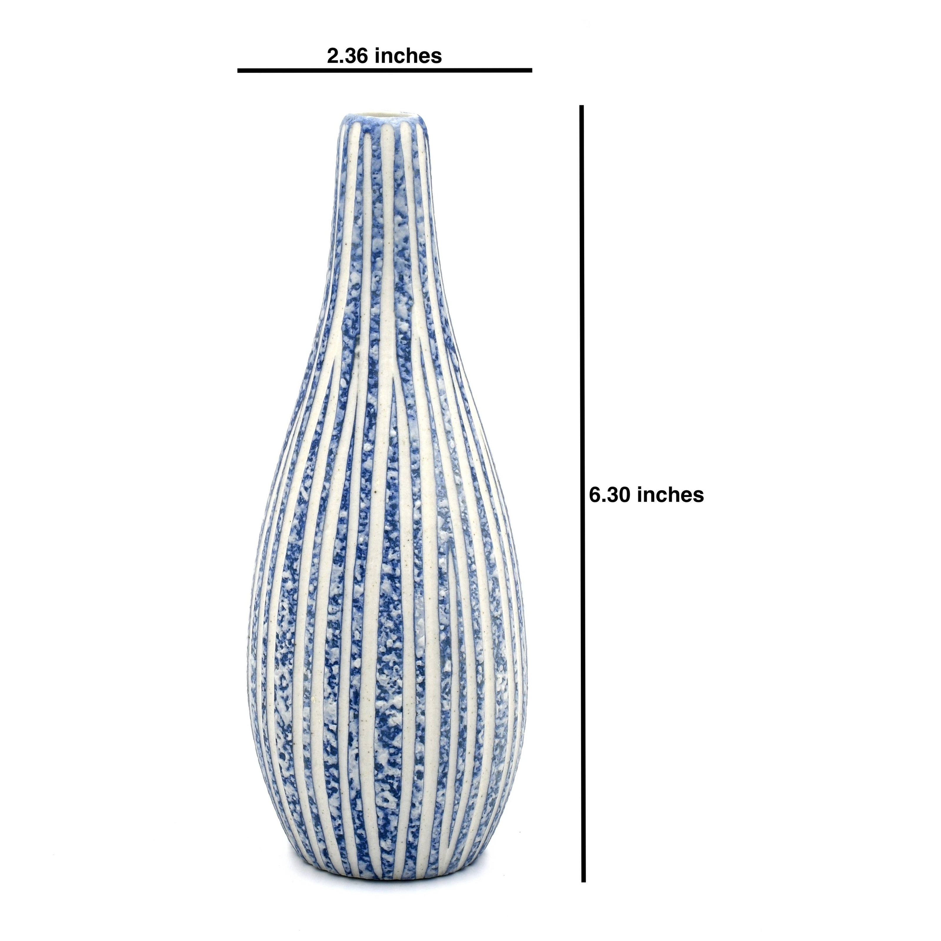 Art Floral Traders Blue Modo Mini Porcelain Bud Vase