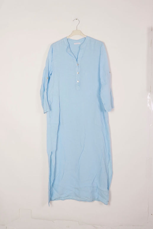 LÉA & LUC Button Down Long Linen Dress