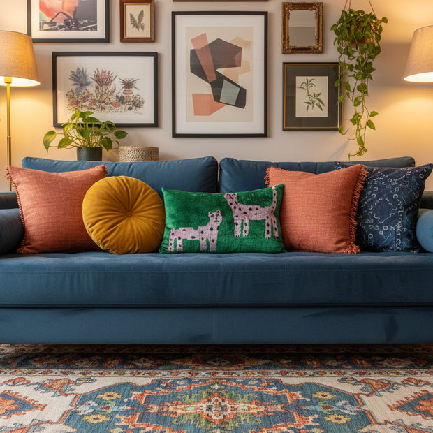 MD Home Lawrence & Pablo - Ikat Silk/Velvet Pillowcase