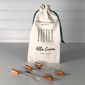 Verve Culture - Italian Olivewood Aperitivo Forks