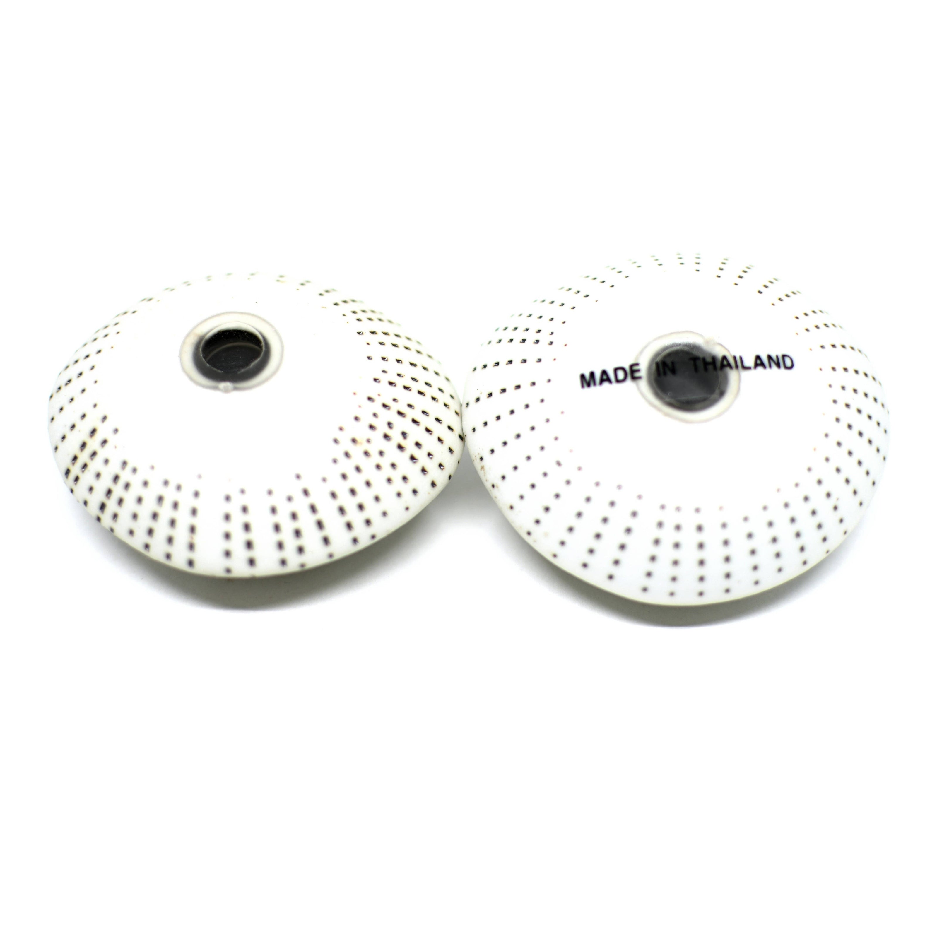 Art Floral Trading Brown Dotted Sea Shell Porcelain Salt and Pepper Shaker Set