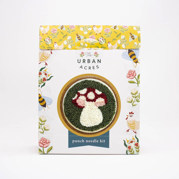 The Urban Acres Mushroom Punch Needle Kit