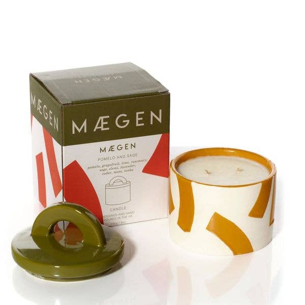 MÆGEN Pablo Pots Candle in Pomelo & Sage