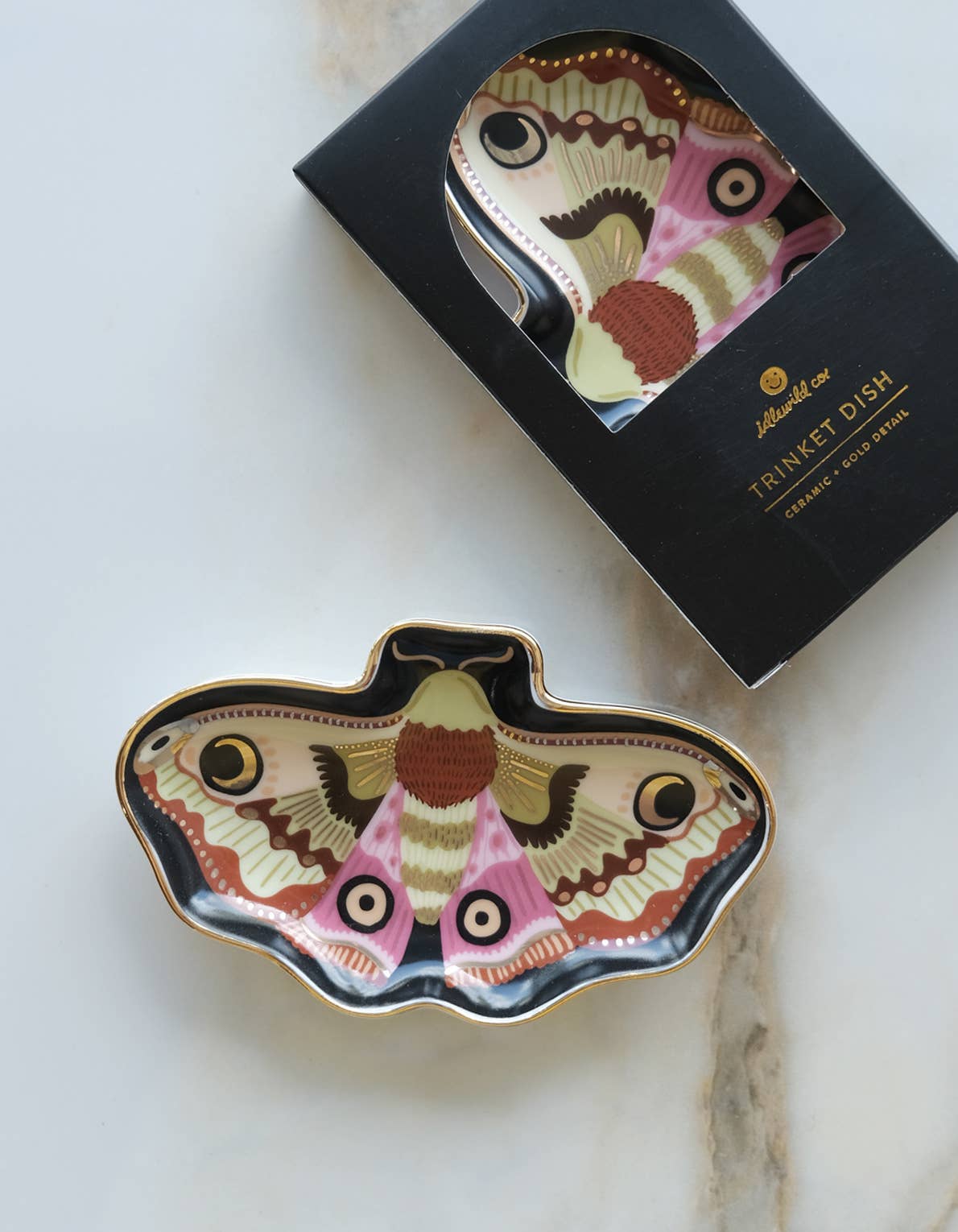 Idlewild Co. Porcelain Trinket Dish | Moon Moth