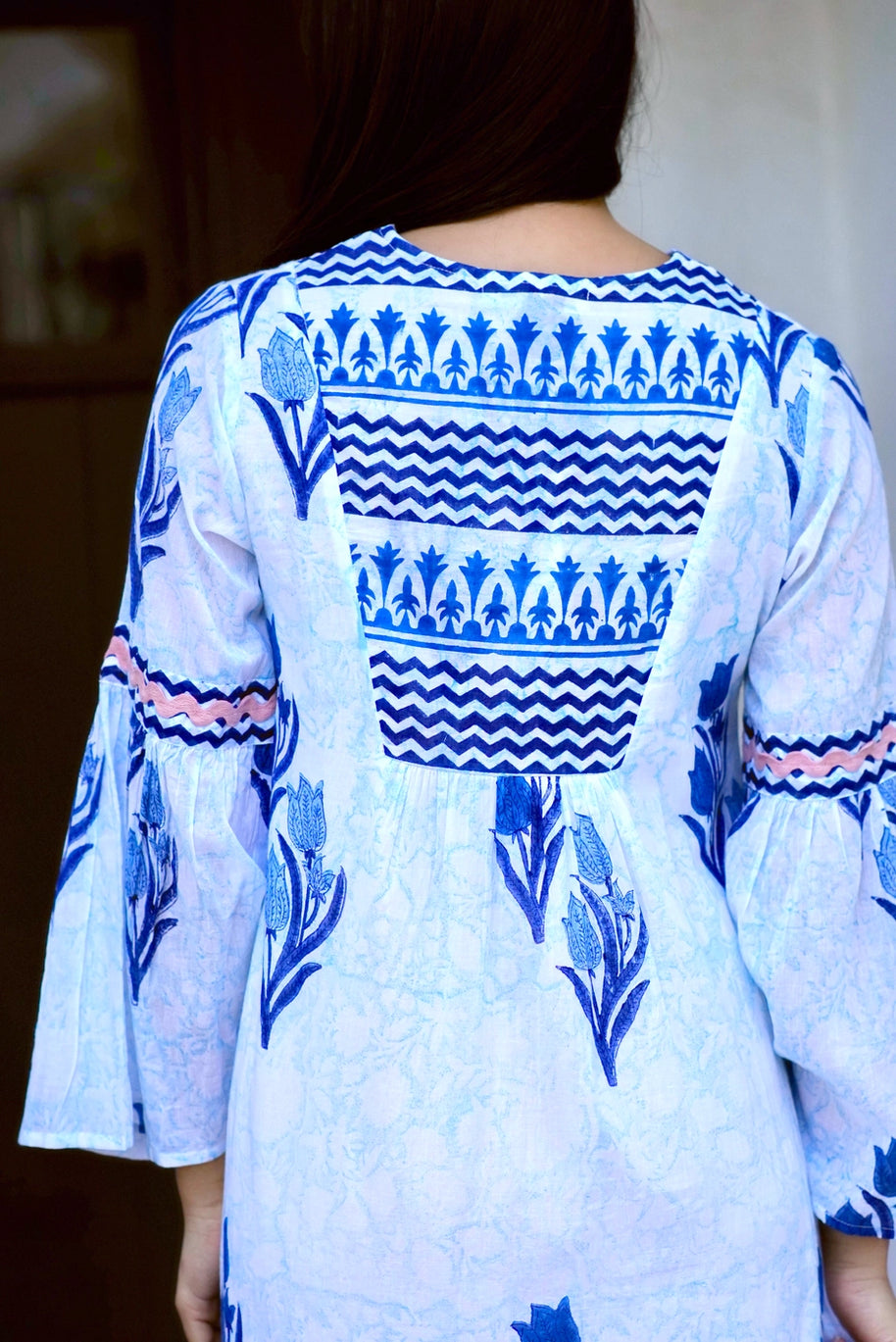 Dolma Frances Hand Block Printed Dress