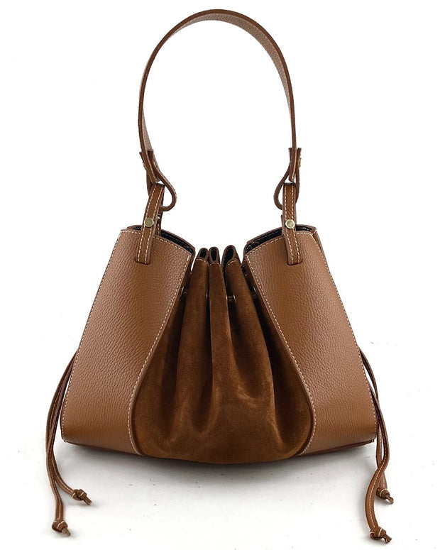 Milano Amour - Ann Match Suede Shoulder Bag