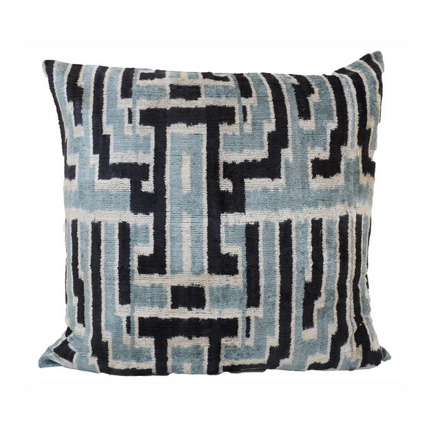 MD Home Handmade Ikat Silk/Velvet Pillowcase