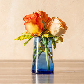 Verve Culture Moroccan Cone Glassware in Blue