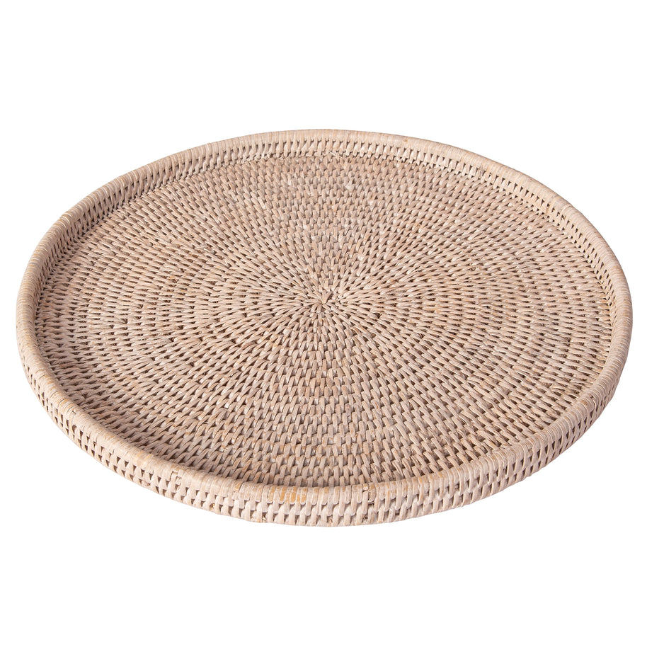 Artifacts Trading Company Rattan Round Flat Tray