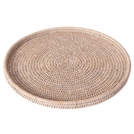 Artifacts Trading Company Rattan Round Flat Tray