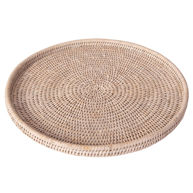 Artifacts Trading Company Rattan Round Flat Tray