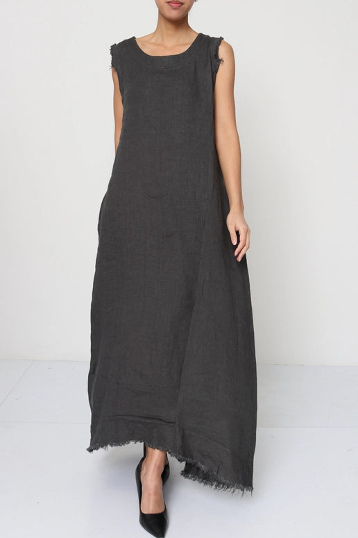 LÉA & LUC - Long Sleeveless Linen Dress