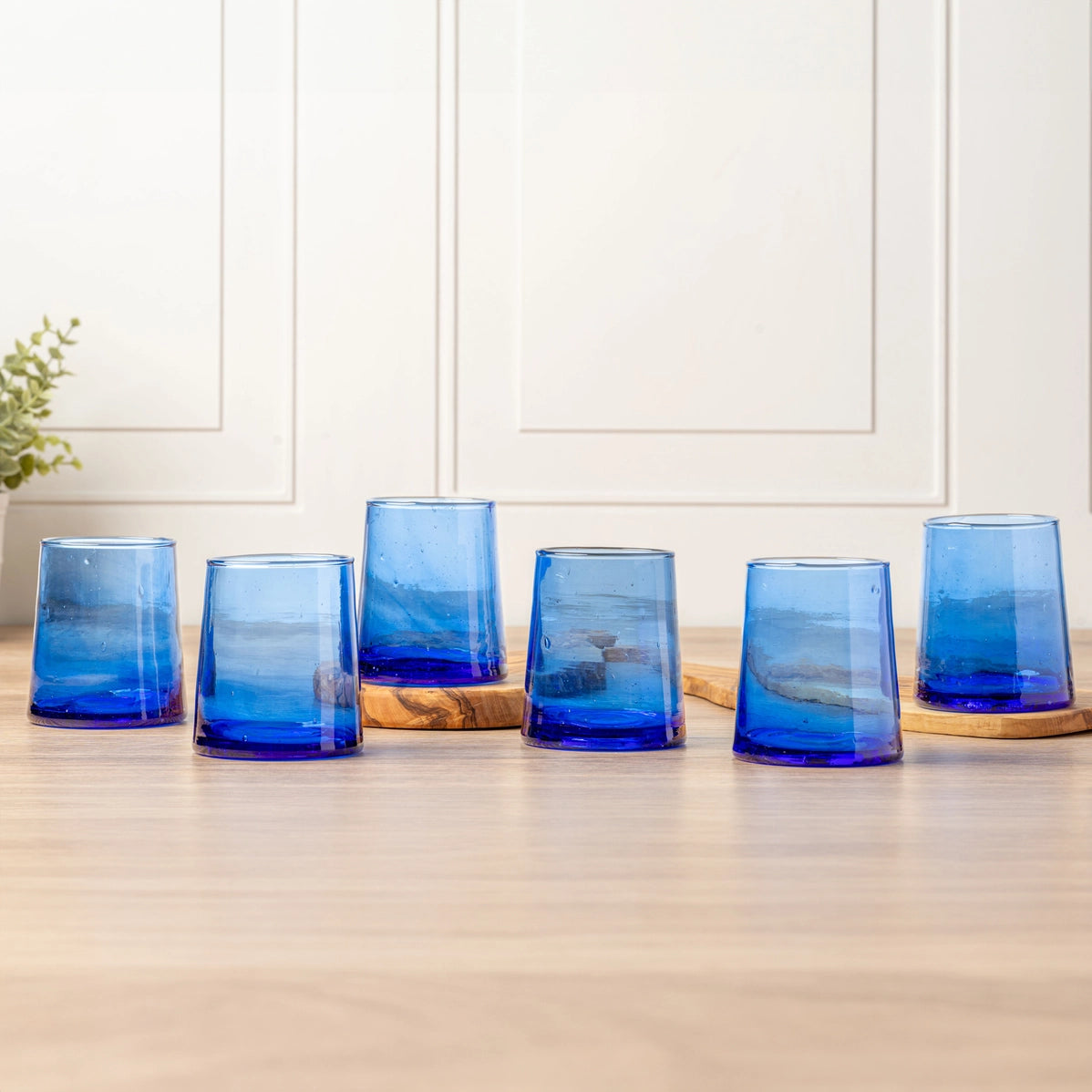 Verve Culture - Moroccan Cone Glassware - Blue