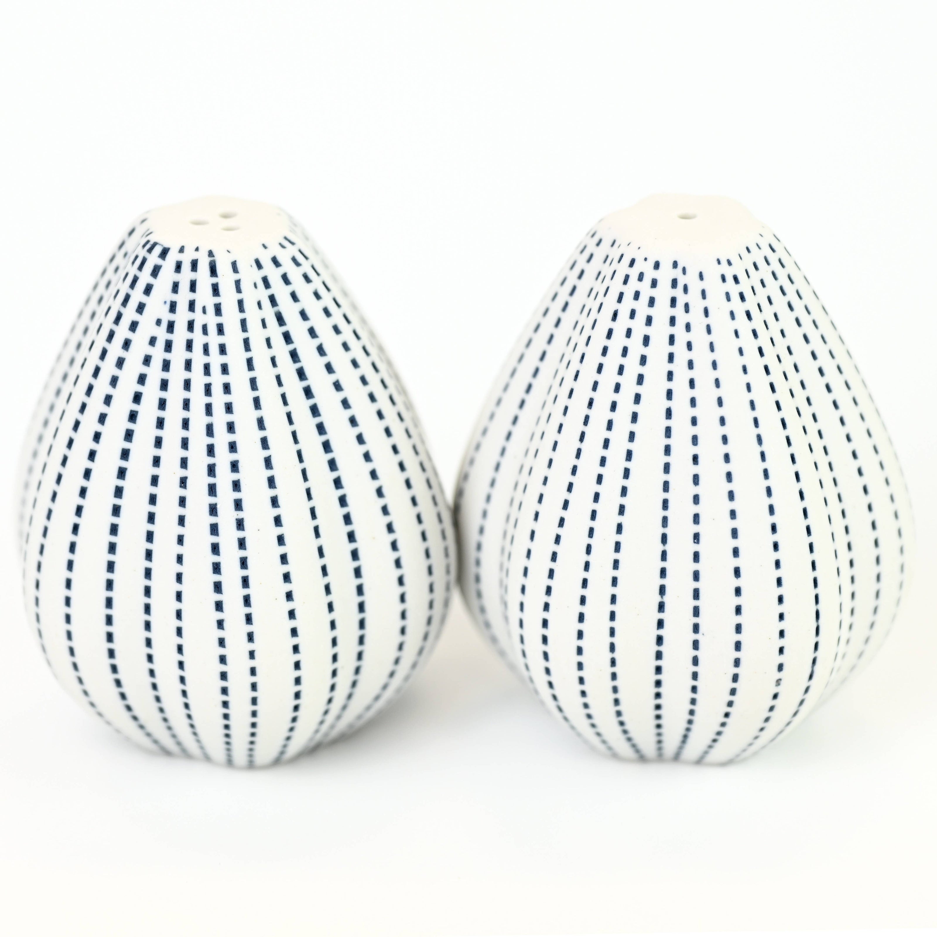 Art Floral Trading Champa Dotted Porcelain Salt and Pepper Shaker Set