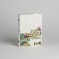 Notebook with waterlily design,