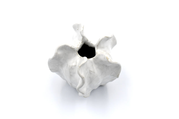 Luffa Mini Vase - White