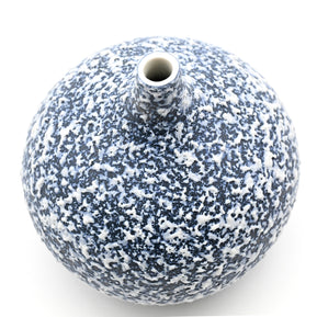 AFT Blue Spotted Congo Tiny S-Handcrafted Porcelain Bud Vase