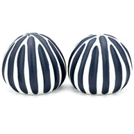 Art Floral Trading Blue Pebble Porcelain Salt and Pepper Shaker Set