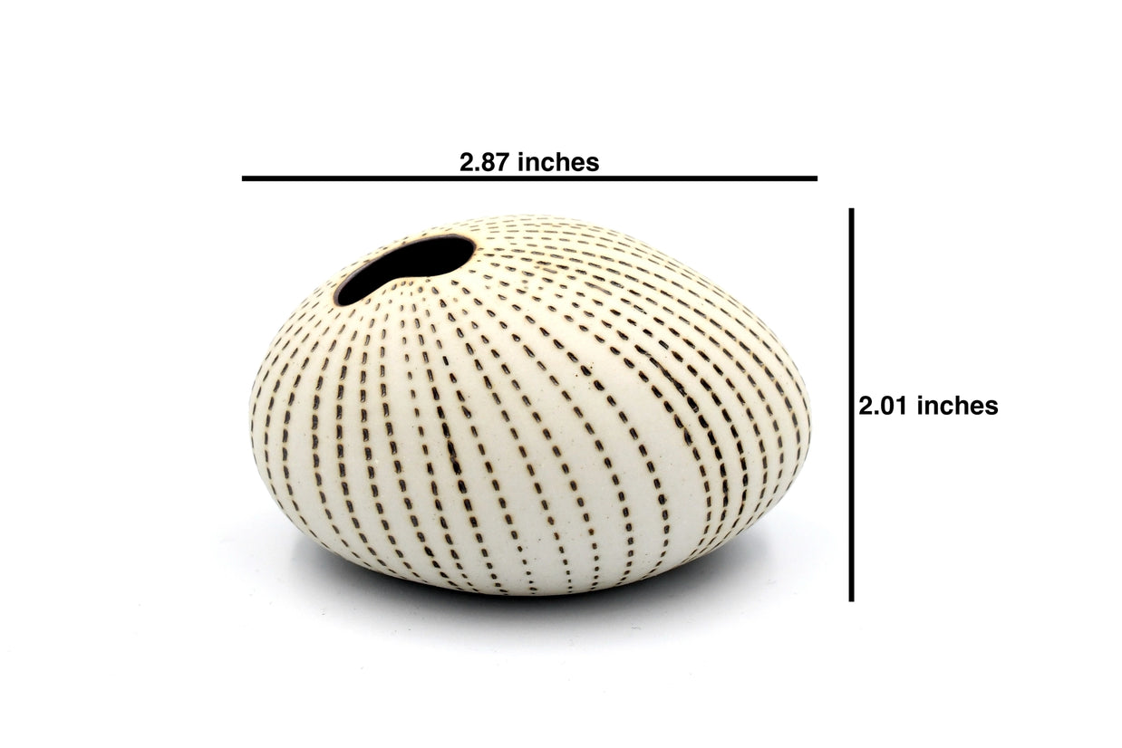 AFT Brown Dotted Pebble Mini S-Handcrafted Bud Vase