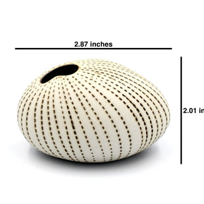 AFT Brown Dotted Pebble Mini S-Handcrafted Bud Vase