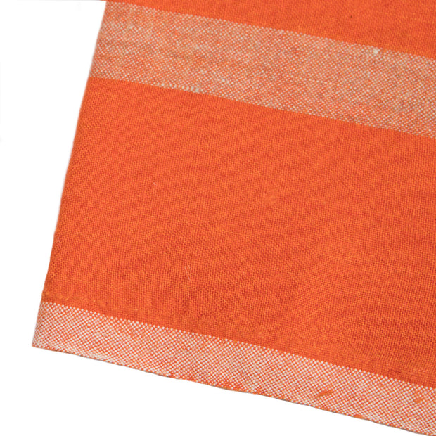 Laundered Linen Orange/Natural Towels 20x30 - Set of 2