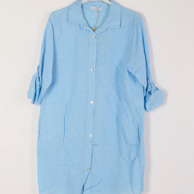 LÉA & LUC - Button Down Shirt Short Dress
