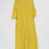 LÉA & LUC Flowing V-Neck Linen Maxi Dress