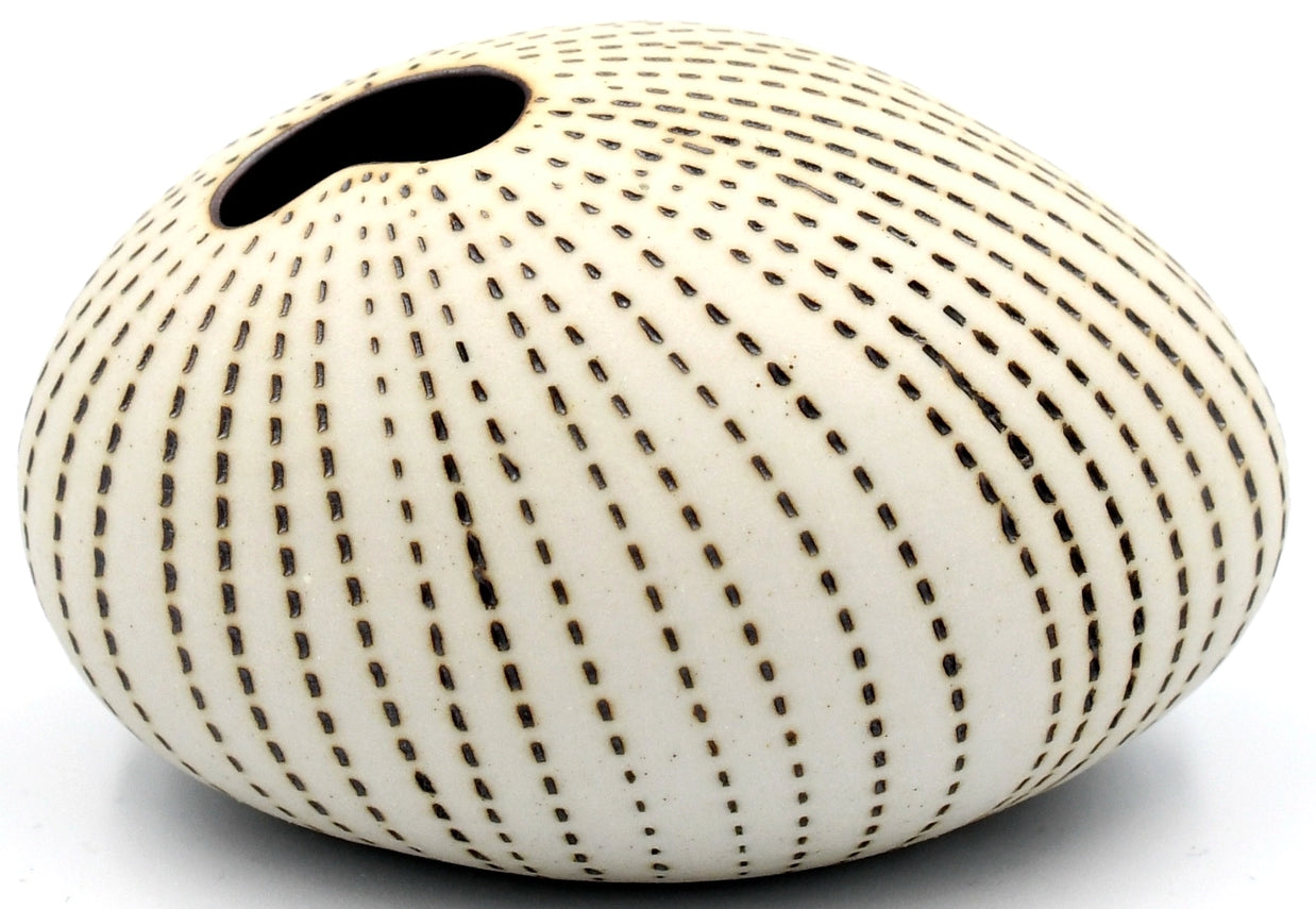 AFT Brown Dotted Pebble Mini S-Handcrafted Bud Vase