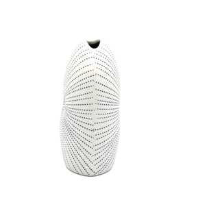AFT Blue Dotted Diva Tall Mini S-Handcrafted Porcelain Bud Vase