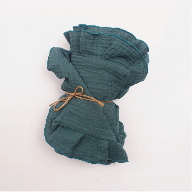 Annie & Charles Muslin Ruffle Trim Blanket