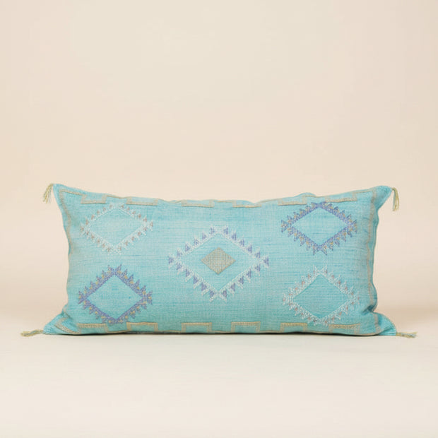 Eclectic Collective Turquoise Sabra Lumbar Pillow