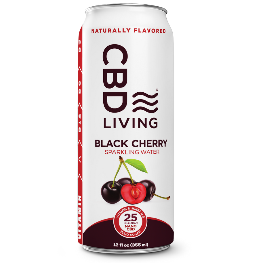 CBD Living Sparkling Water - 12 Pack