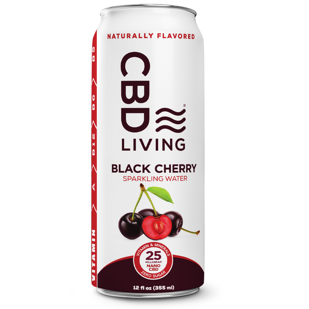 CBD Living Sparkling Water - 12 Pack