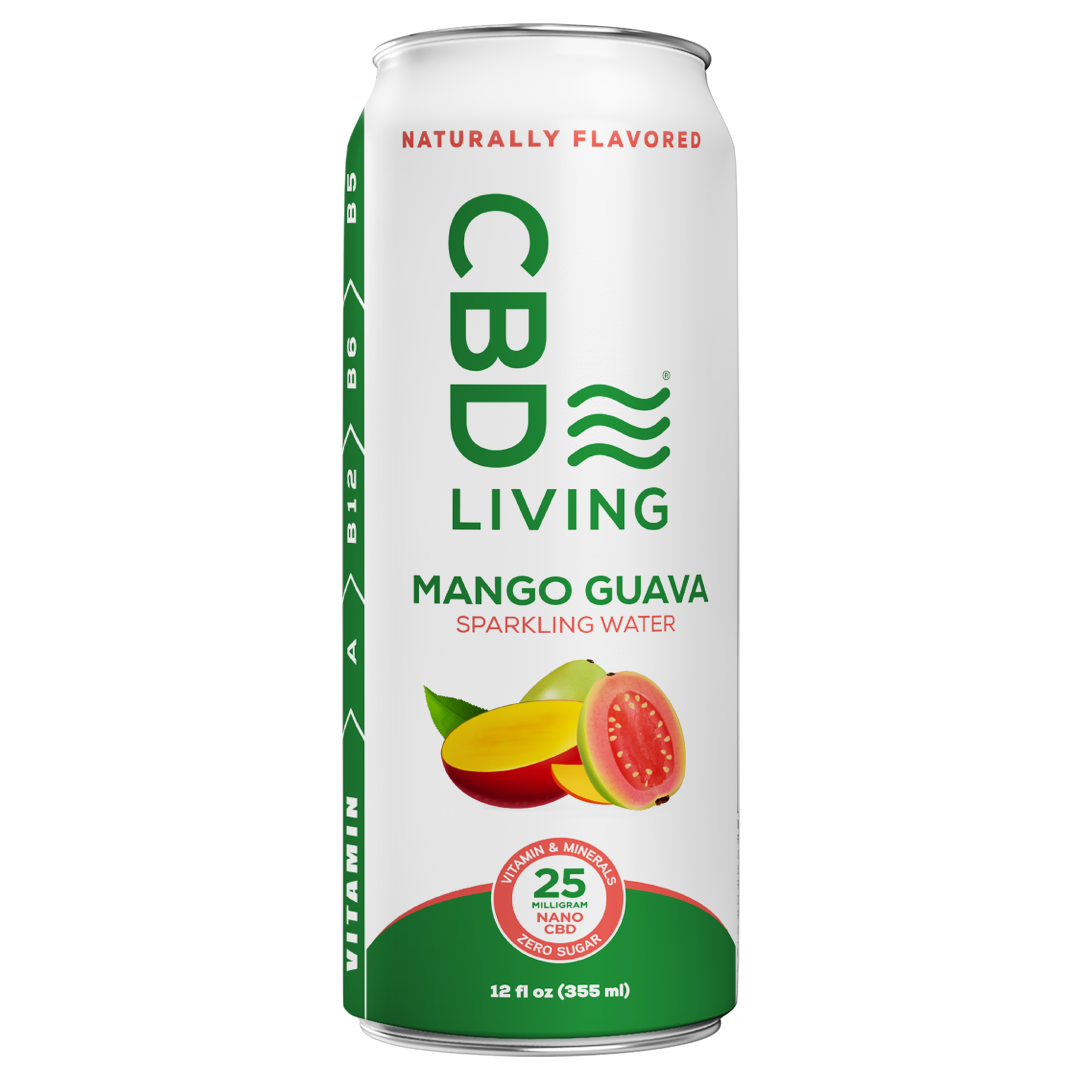 CBD Living Sparkling Water - 12 Pack