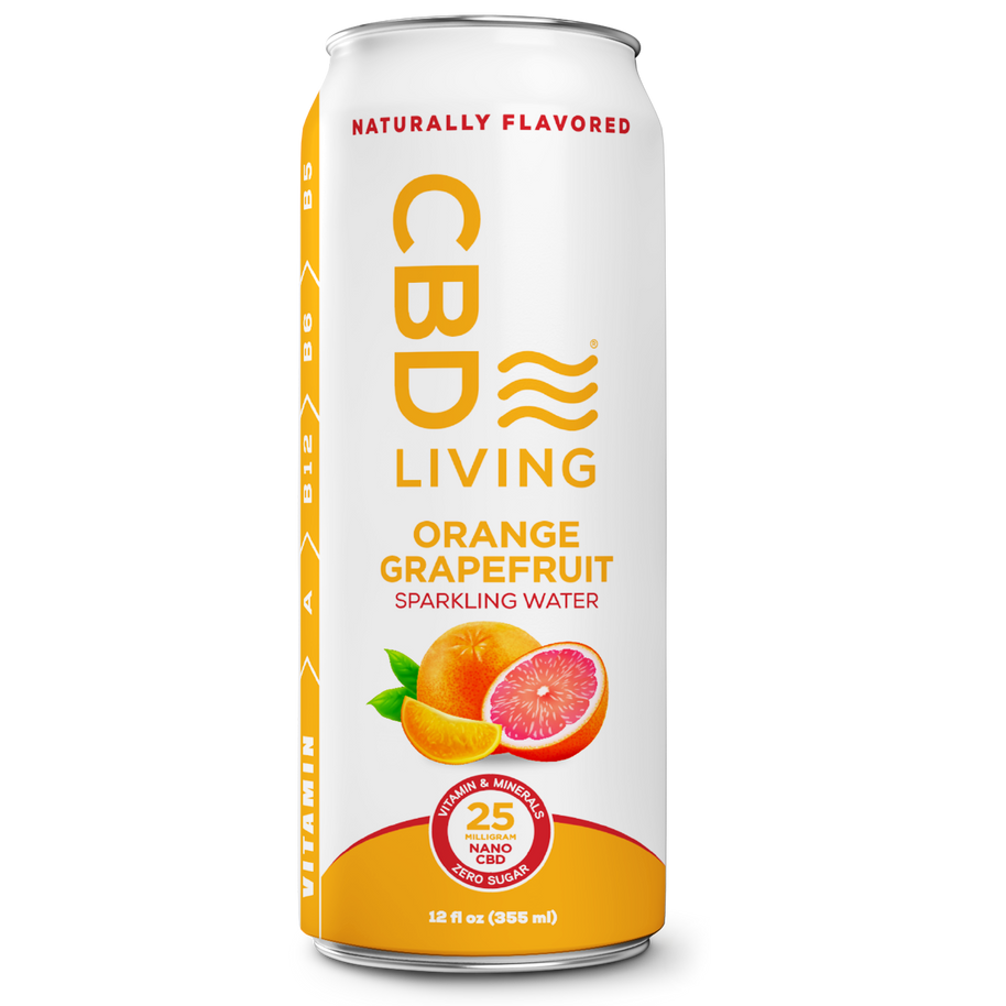 CBD Living Sparkling Water - 12 Pack