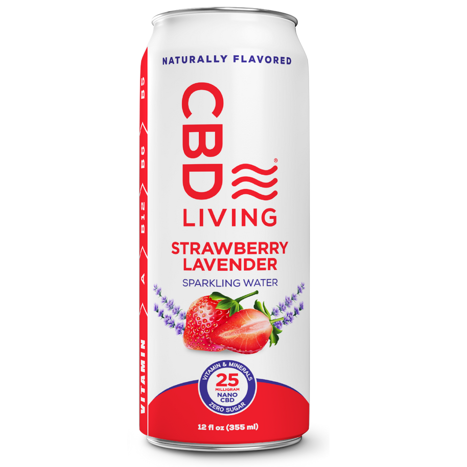 CBD Living Sparkling Water - 12 Pack