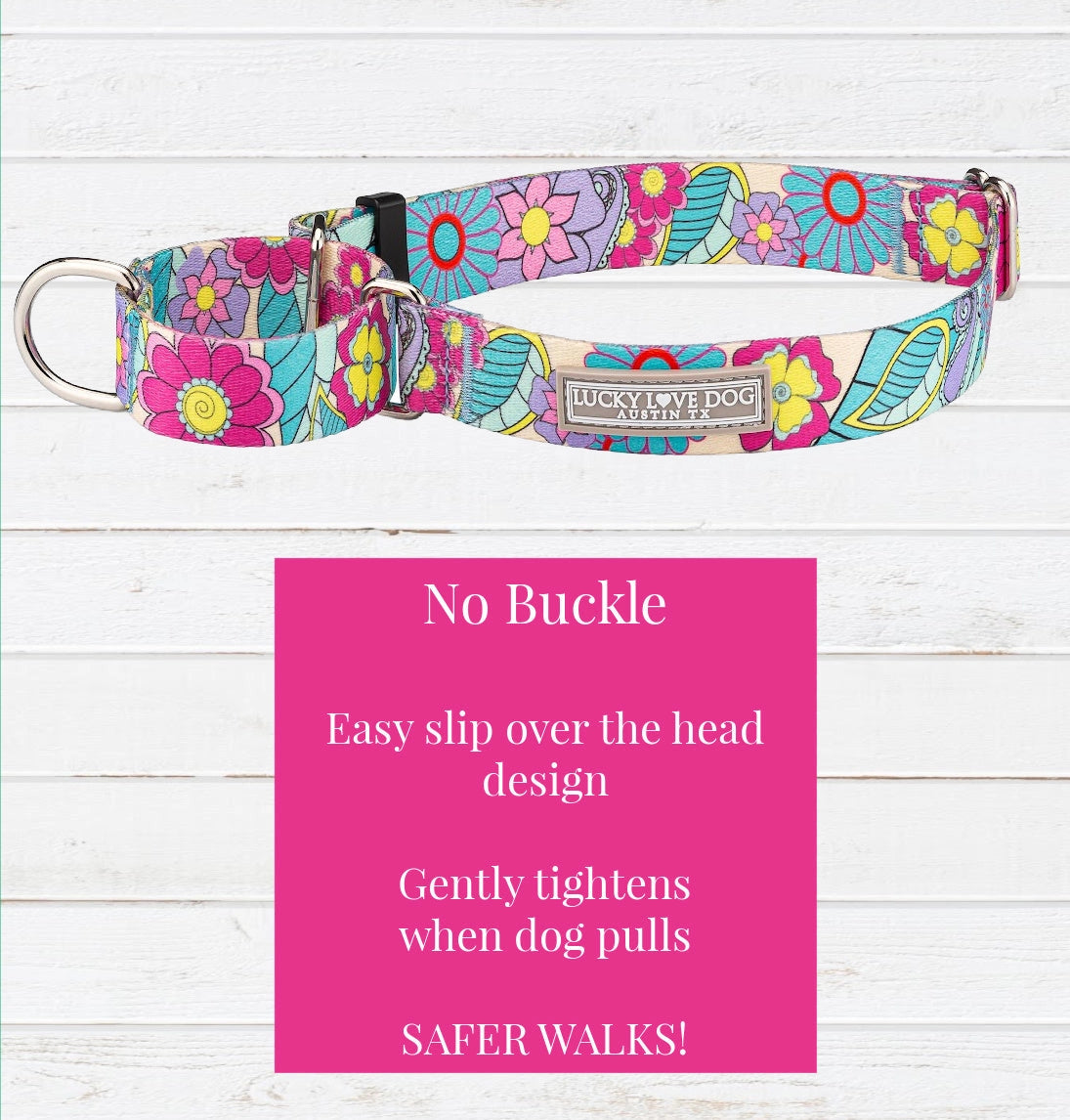 Lucky Love Dog Martingale Collar