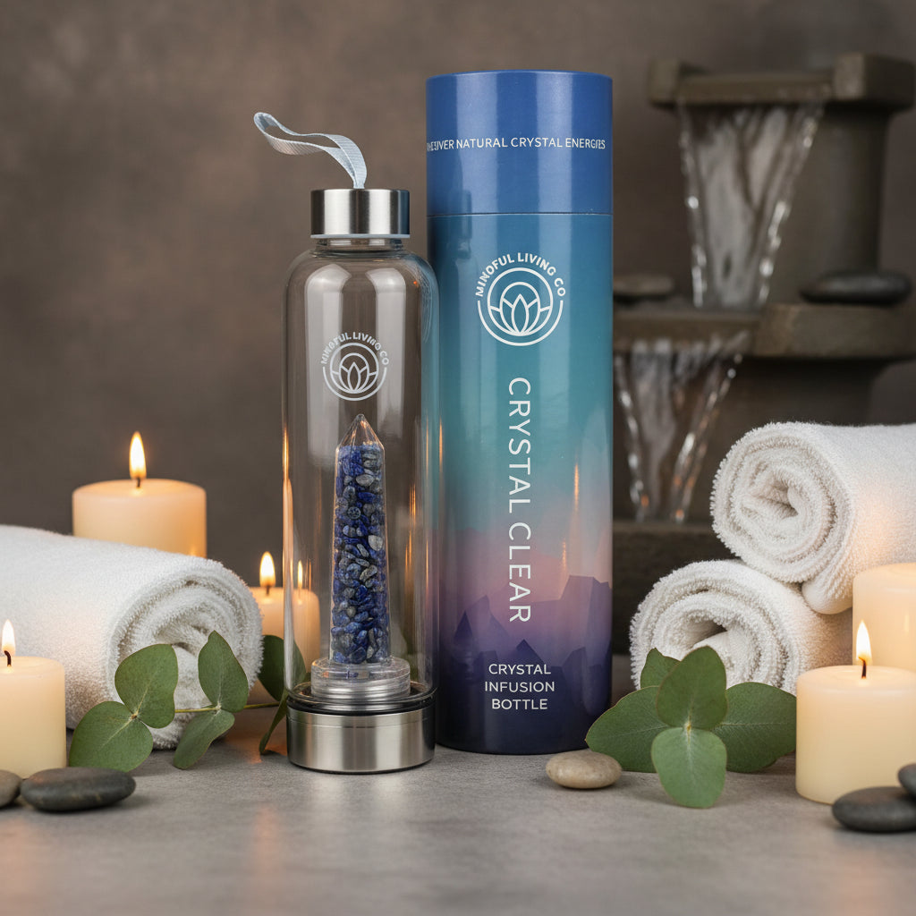Crystal Clear Water Bottle - Lapis Lazuli