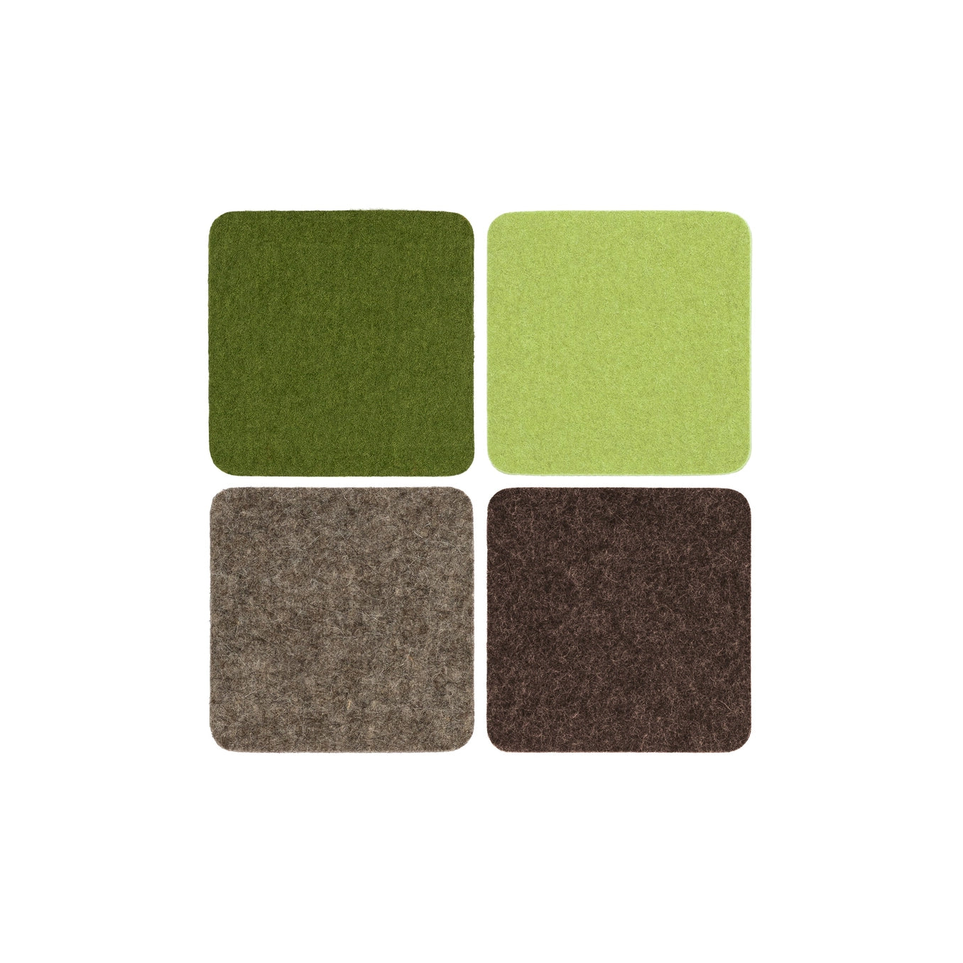 Bierfilzl Merino Wool Felt Coasters (Set of 4)