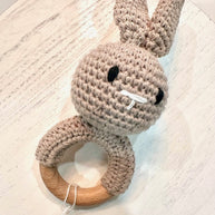 Annie & Charles- Crocheted Baby Rattle