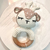 Annie & Charles- Crocheted Baby Rattle
